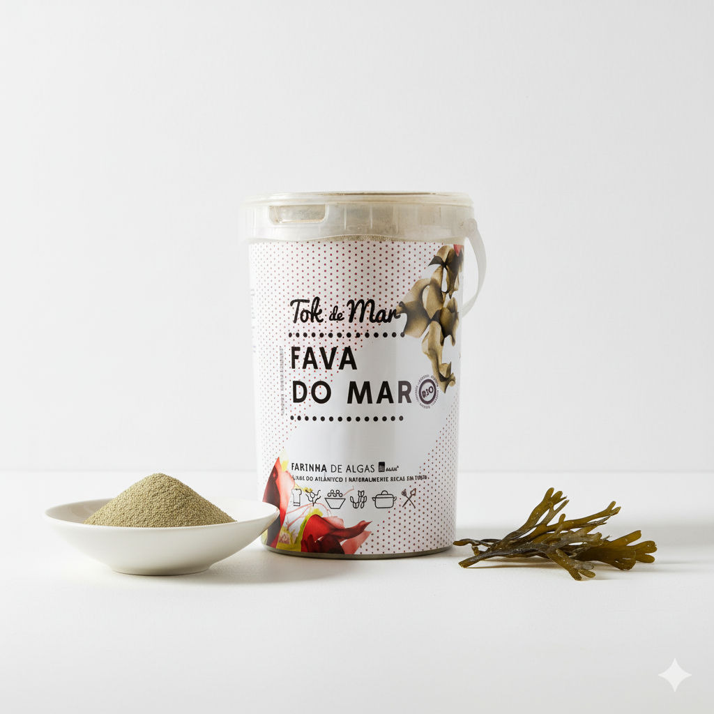 Fava-do-mar em pó