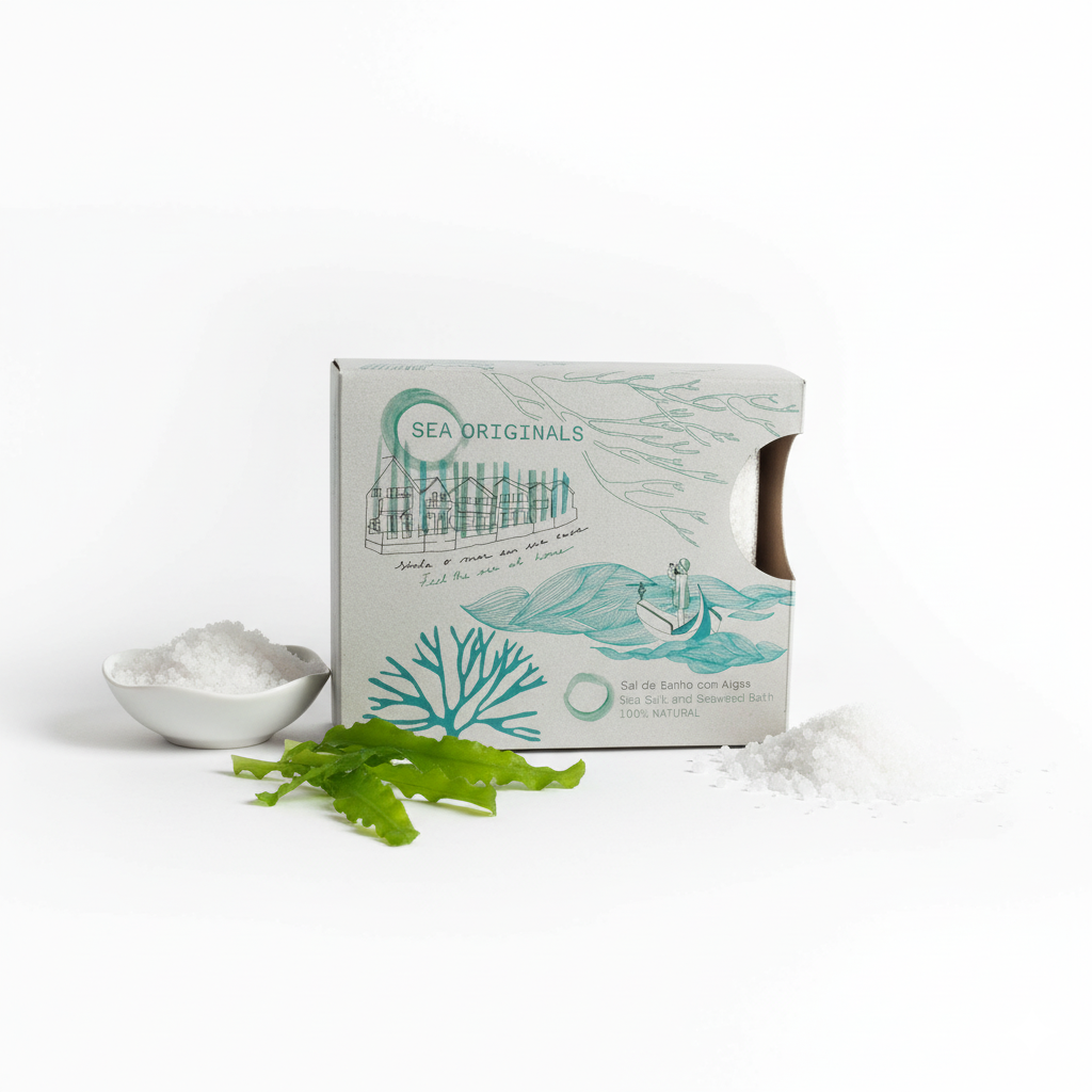 Kit de Talassoterapia com algas embalagem