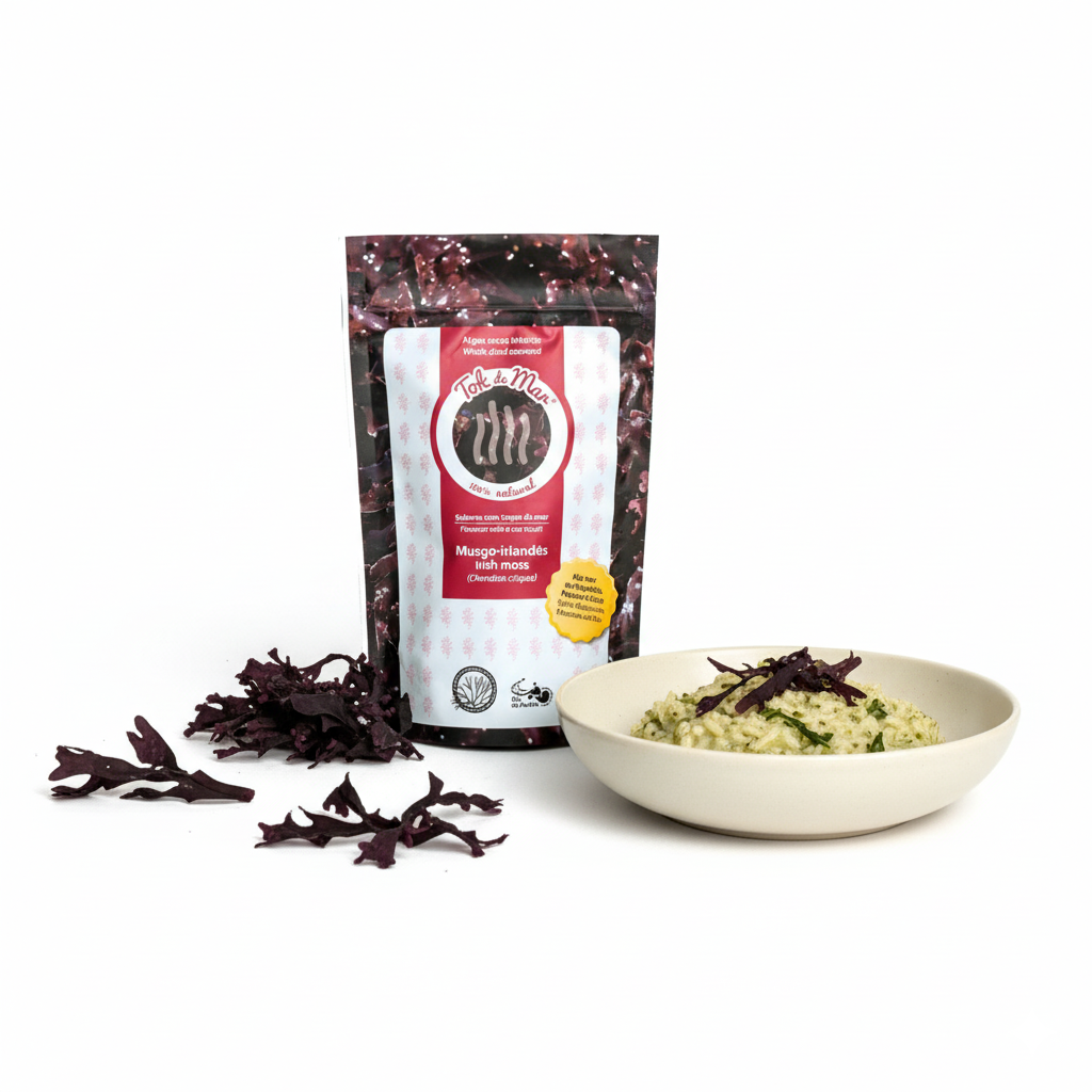 Musgo-irlandês desidratada