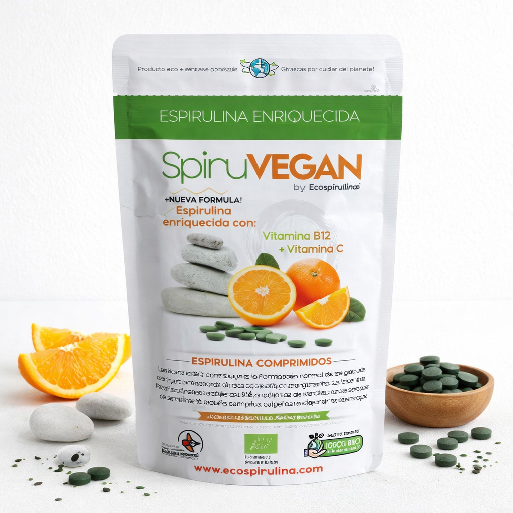 SpiruVEGAN (Spirulina + Vitamina B12)